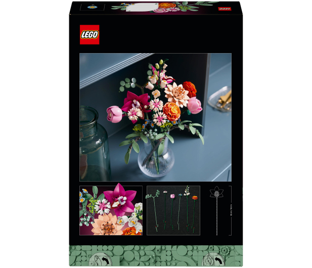 LEGO Botanicals 10342 Piękny bukiet różowych kwiatów - 1283648 - zdjęcie 3